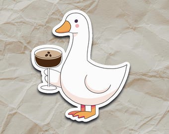 Pegatina de Silly Goose con Espresso Martini