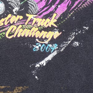 Vintage Grave Digger Monster Jam T-Shirt 90s Monster Truck Graphic Tee - Retro Racing Shirt Black Distressed Streetwear image 3
