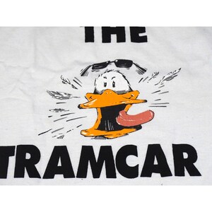 Vintage Wildwood NJ "Watch the Tramcar Please" T-Shirt Jerzees L Boardwalk Beater image 2