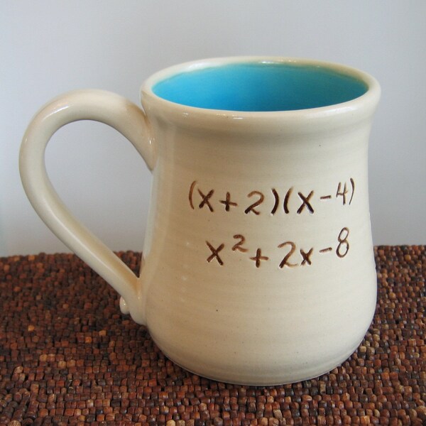 Incorrect Math Mug in Turquoise 14 oz.