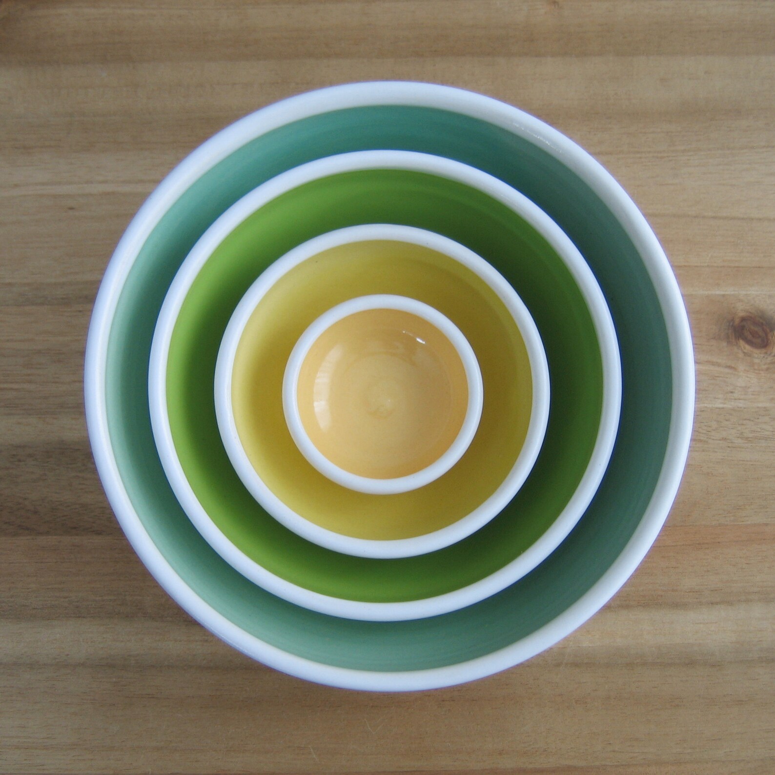 Mismatched Pottery Nesting Bowls Set of Stacking Ceramic Etsy