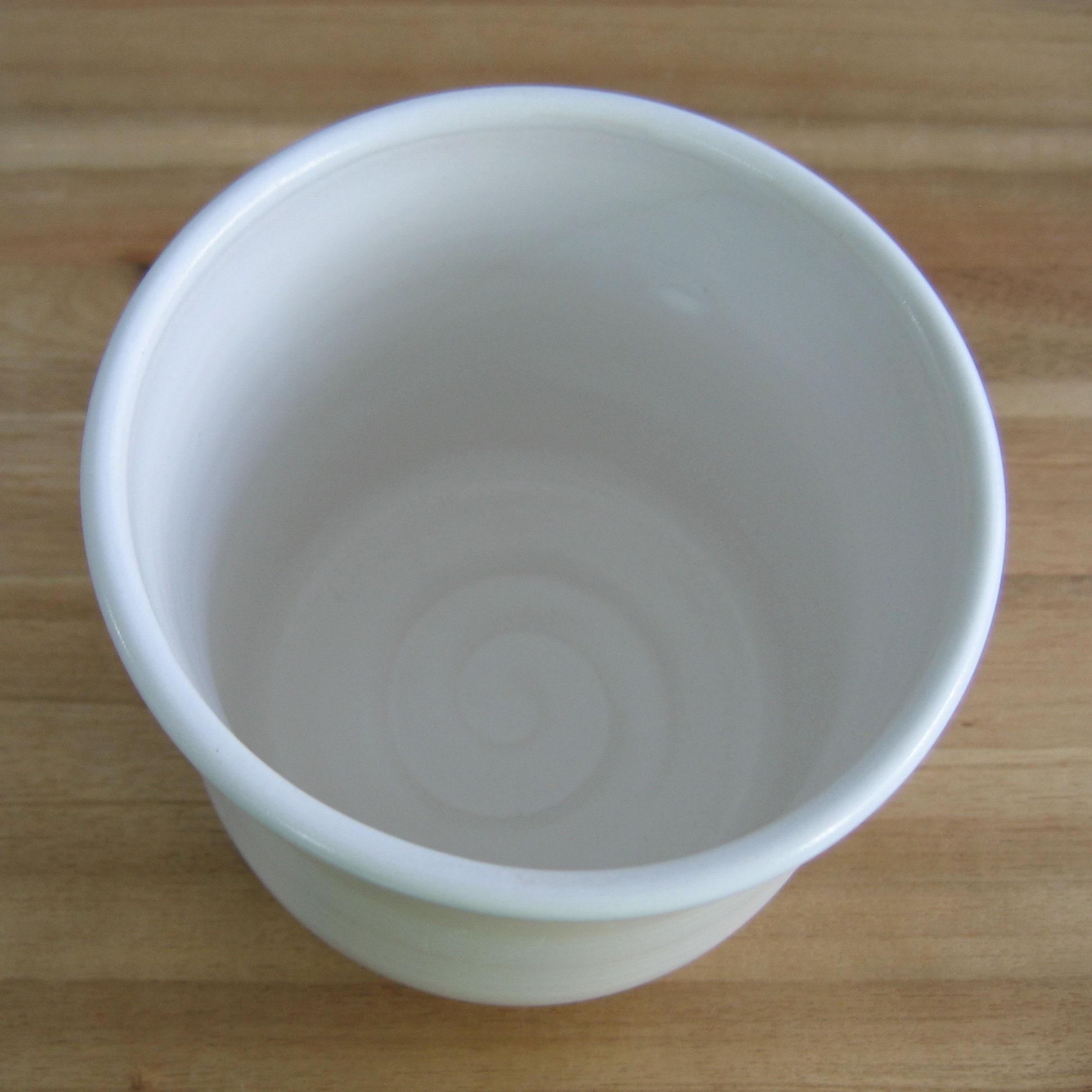 White Utensil Crock With Cobalt Blue Dots Spring Kitchen Etsy