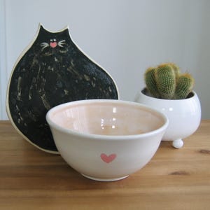 SECONDS SALE Your choice of one flawed but function pottery second, Discounted irregular pottery, Heart bowl, Succulent planter, Black cat