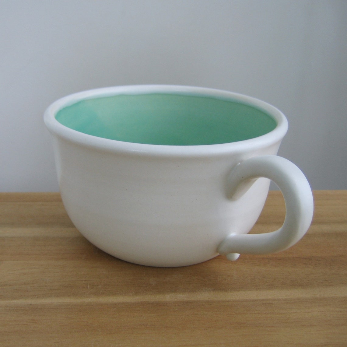 Large Soup Mug Oz Stoneware Pottery Coffee Mug Or Etsy