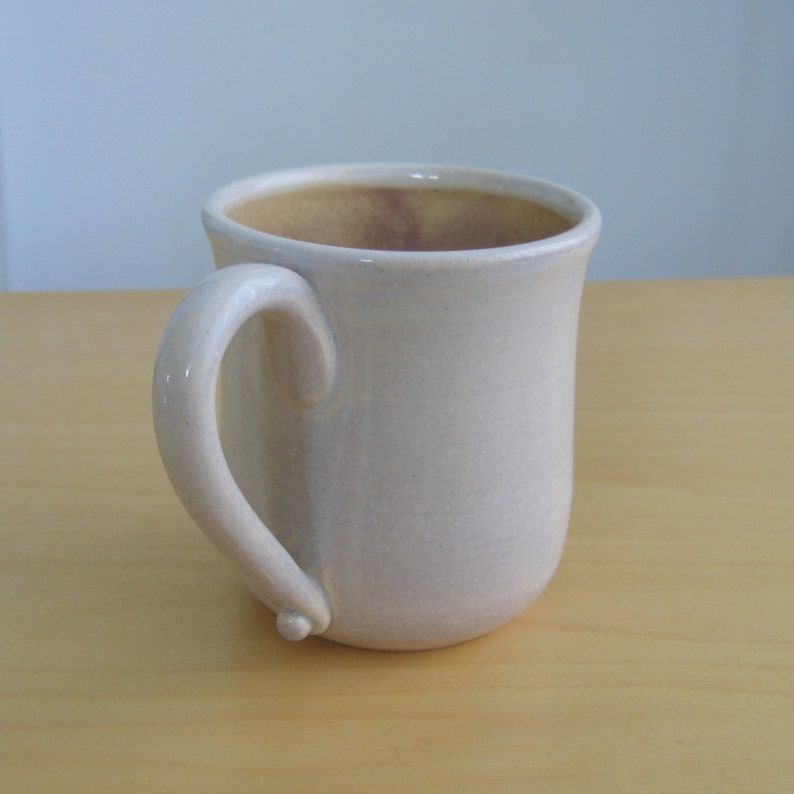 Grande tasse  de poterie tasse    caf  en gr s fait main 