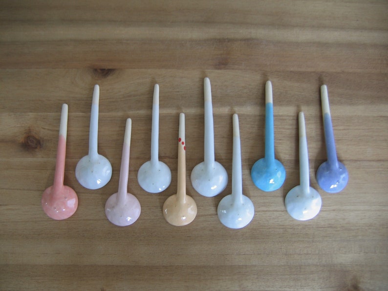 Small Spoon, Your Choice of One Handmade Ceramic Spoon for Spices or Salt, Pottery Salt Spoon, Foodie or Hostess Gift for Her, Smiley Face image 3