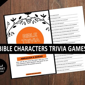 Pacchetto di giochi di quiz sulla Bibbia, quiz sulla Bibbia, quiz sull'Antico Testamento, giochi sulla Bibbia per adulti e bambini, giochi per la chiesa, domande di quiz