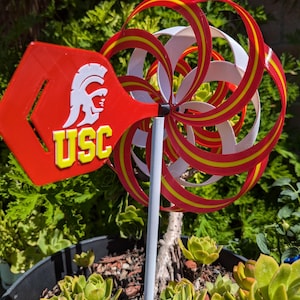 Customizable USC Pinwheel Personalized USC Fan Decor College Sports Gift Custom For USC Alumni Student Gift Graduation Gifts For Sport Lover