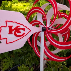 Customizable Kansas City Chiefs Pinwheel Personalized Chiefs Fan Decor College Sports Gift For Sport Lover