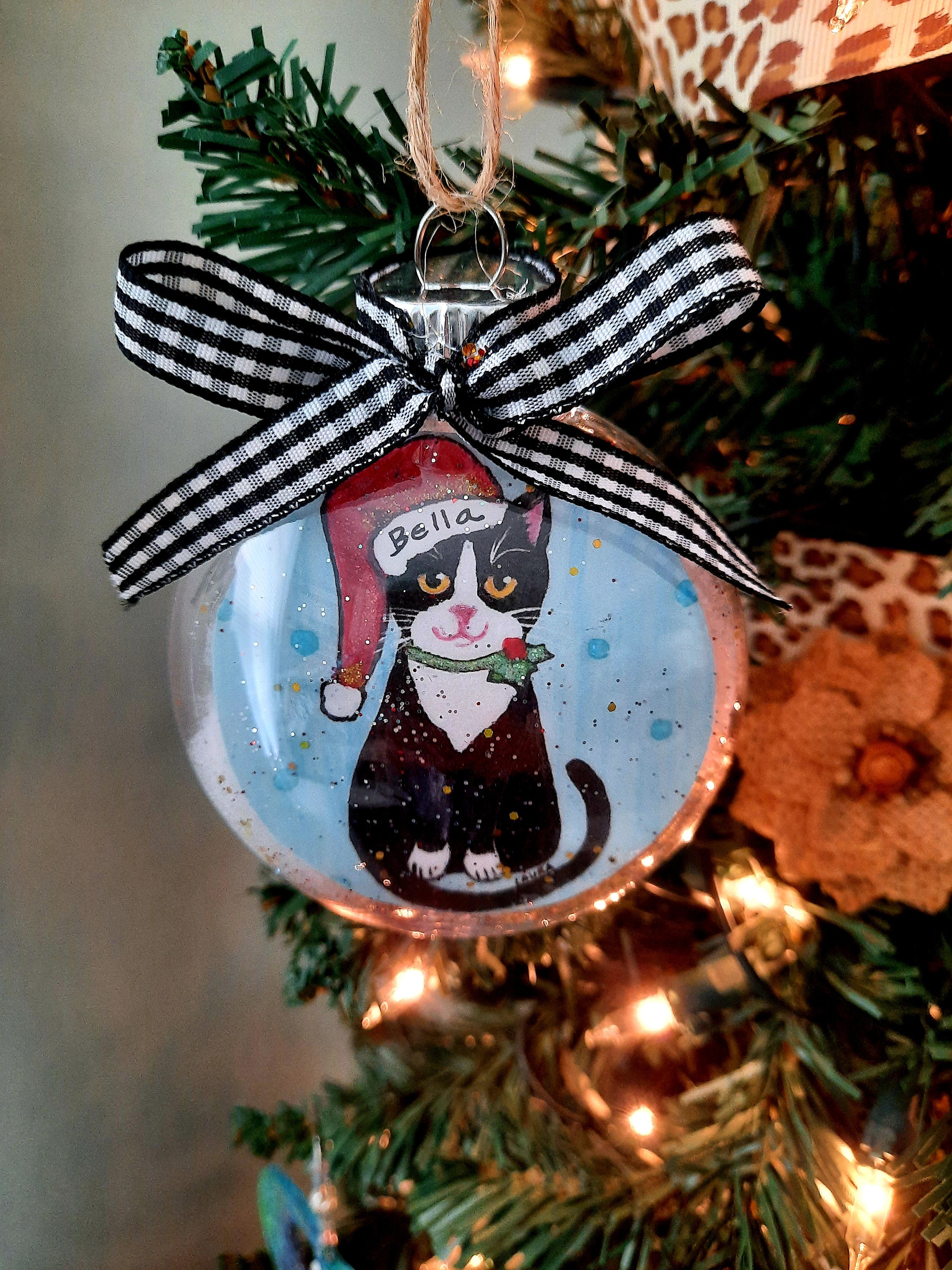 personalized cat ornaments