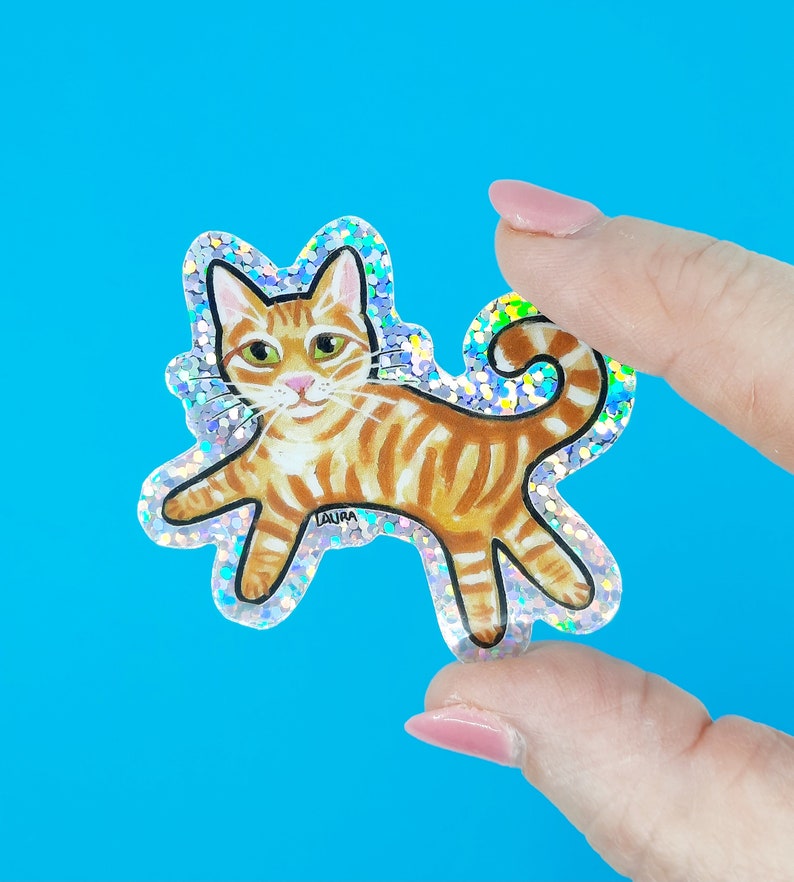 Cat Gift Set, Orange Tabby Cat Pen and Paper Set, Cat Notepad, Cat ...