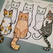 Cat Printable With Movable Tails Bookmarks or Any Art - Etsy
