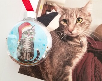 Custom of Your Pet Bauble Ornament: Personalized