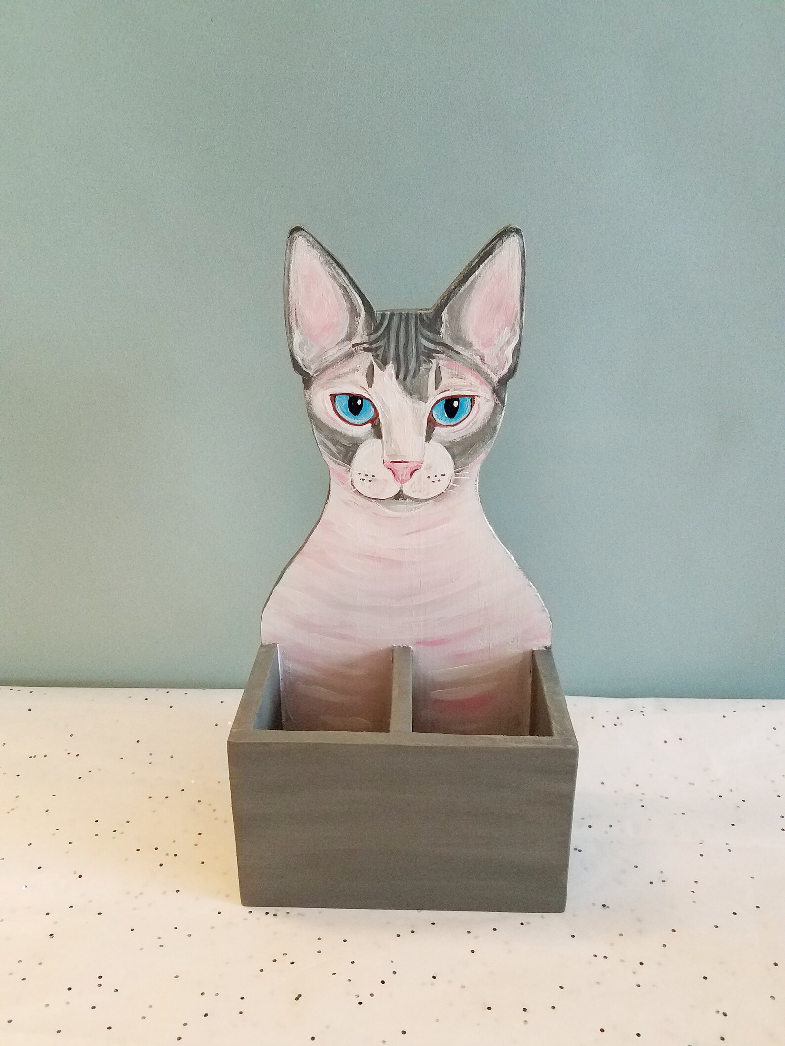 Custom Cat Pencil Holder Cat Desk Accessory Cat Lover Gift Etsy