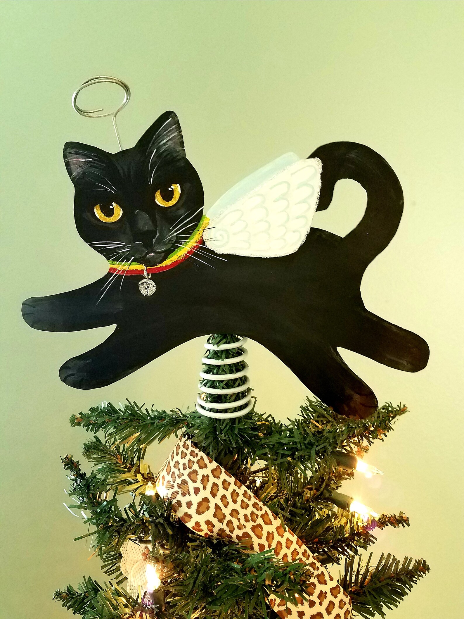 Custom Cat Tree Topper Cat Memorial Gift Cat Angel Etsy