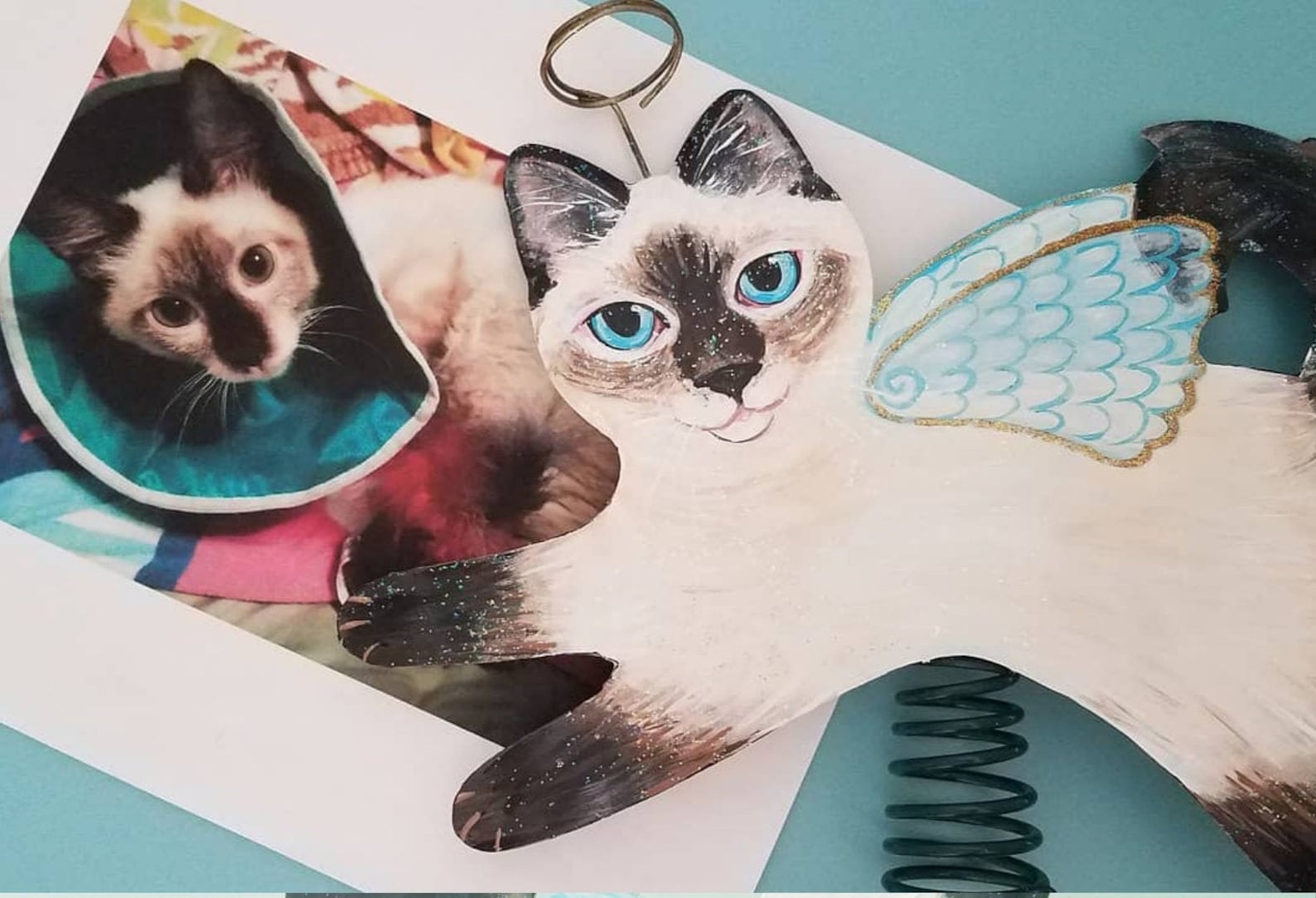 Custom Cat Tree Topper Cat Memorial Gift Cat Angel Etsy