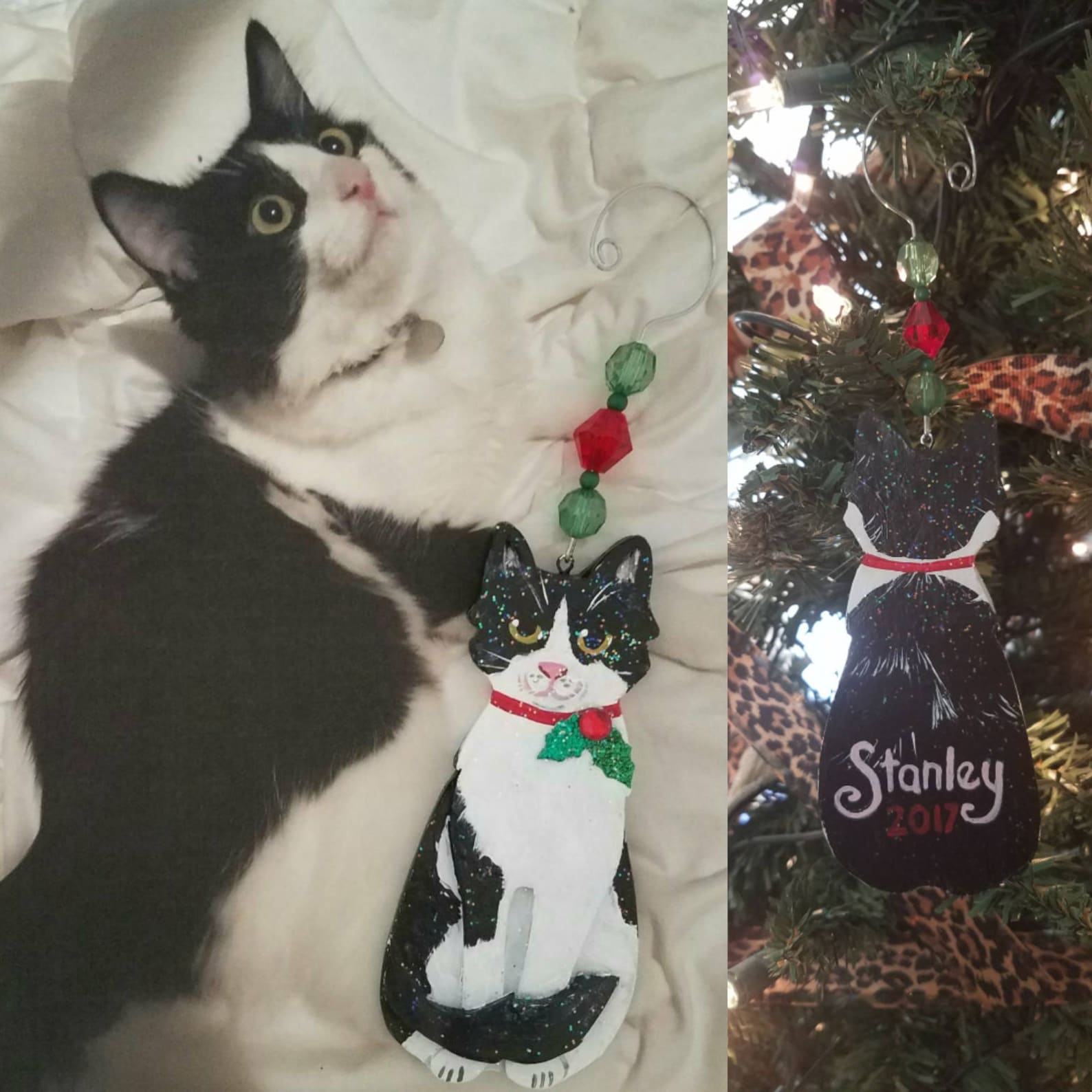 Cat Christmas Ornament