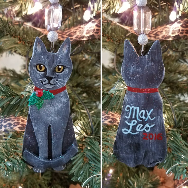 Custom Cat Ornament Cat Family Christmas Ornament Etsy