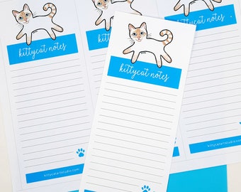 Flame Point Siamese, Cat Notepad Printable. Print at Home, Instant Digital Download.