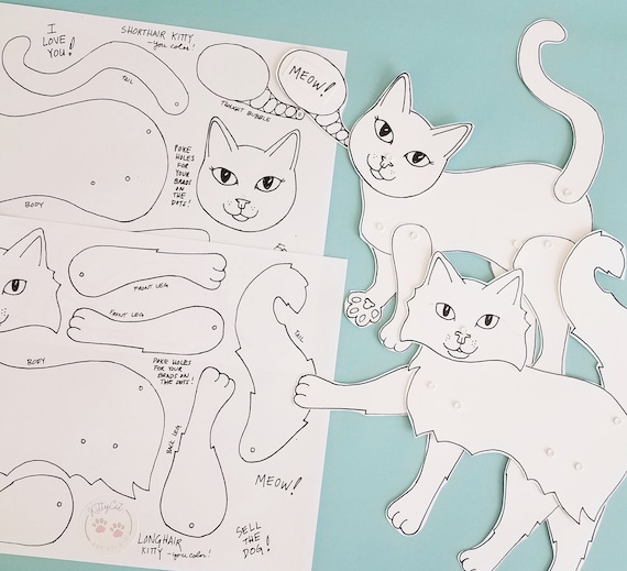 Cat paper dolls hotsell