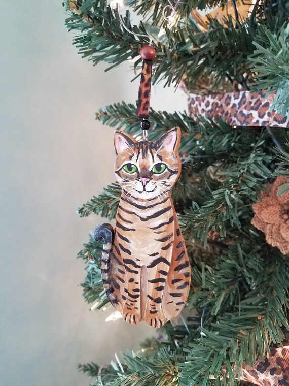 Bengal Cat Ornament Cat Lover Gift Personalized Cat Cat Etsy