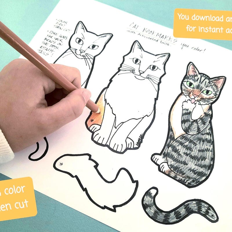 Moveable Paper Doll - Etsy