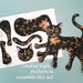 Tortoiseshell Cat Printable, Articulated Paper Doll, Instant DIY ...