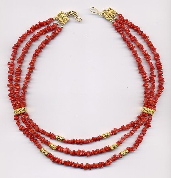 Collier Ras Du Cou En Racine De Corail Et Bois De Manguier | Chaîne Laiton | Fabrication Artisanale