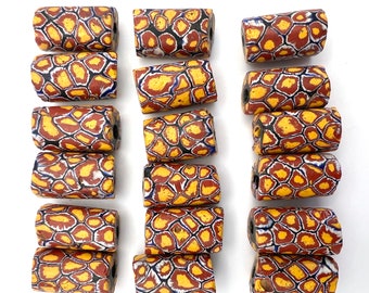 18 Rare Antique Venetian Millefiori Glass African Trade Beads