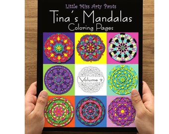 Mandala Coloring Book -  Volume 2 - Mandala Coloring Pages - Coloring Books - Adult Coloring Book - Mandala Pages - Stress Relief Coloring