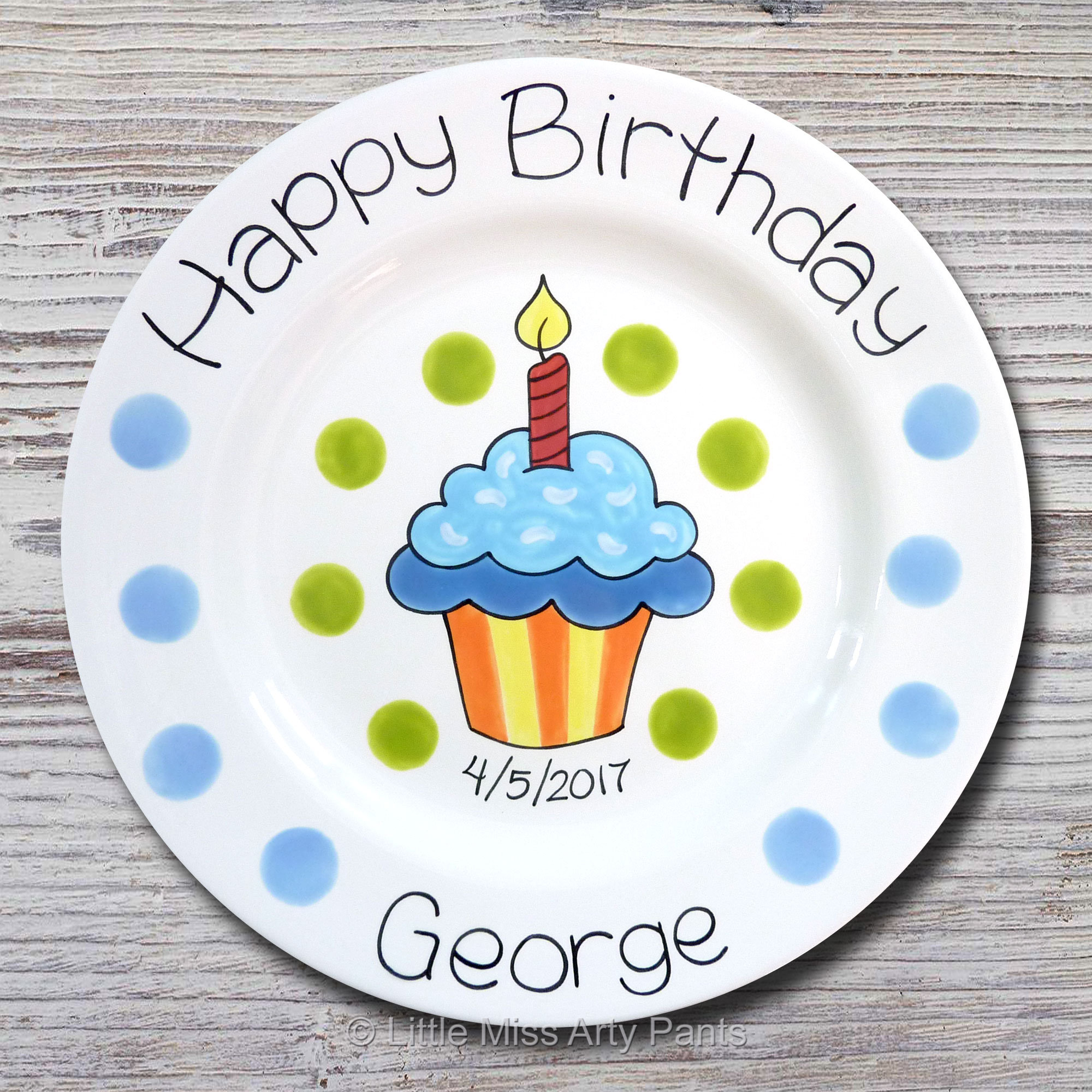 Personalized Birthday Plates Happy Birthday Plate 1st Etsy
