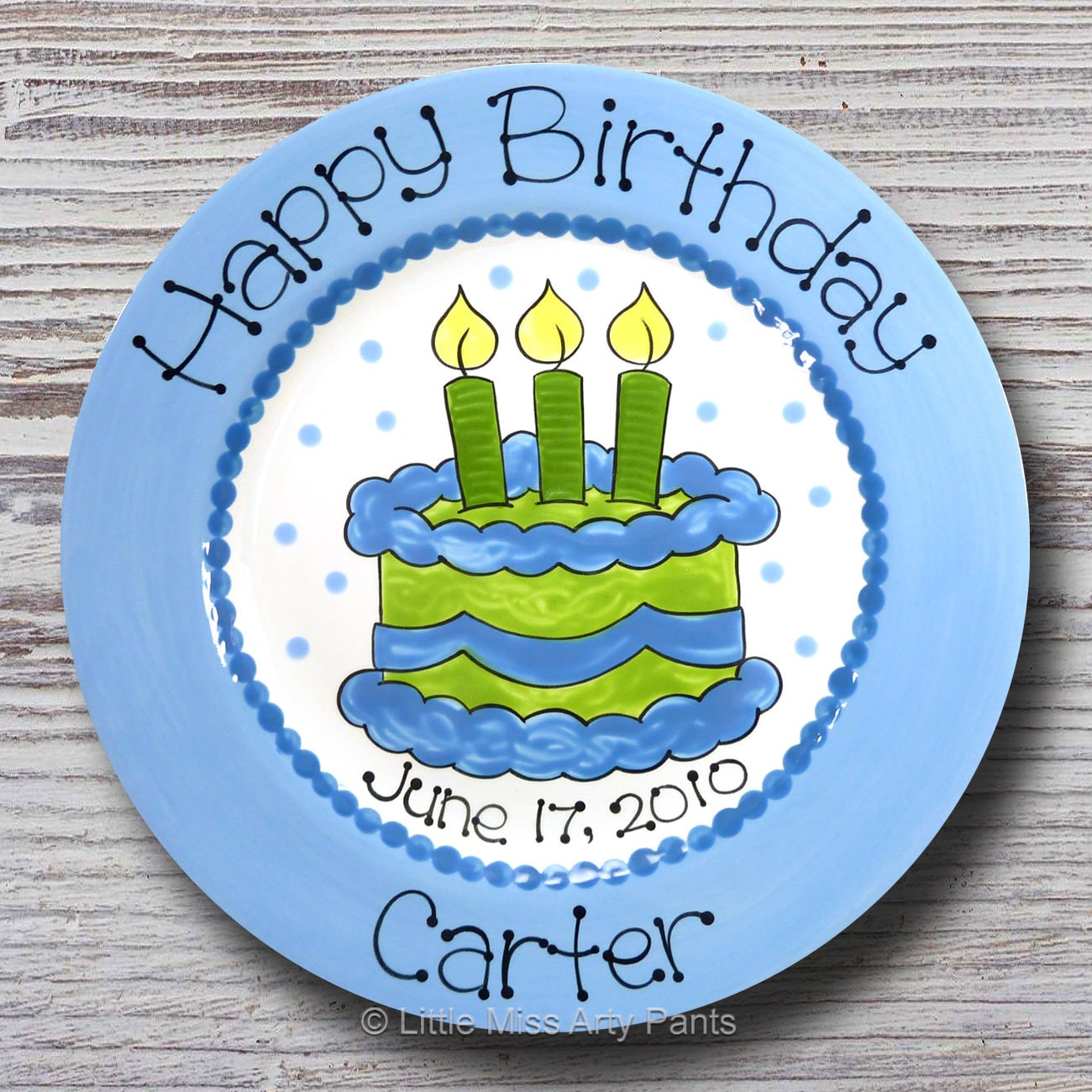 Personalized Birthday Plates Happy Birthday Plate 1st Etsy