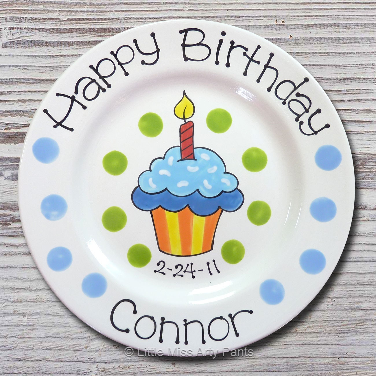 Personalized Birthday Plates Happy Birthday Plate 1st Etsy