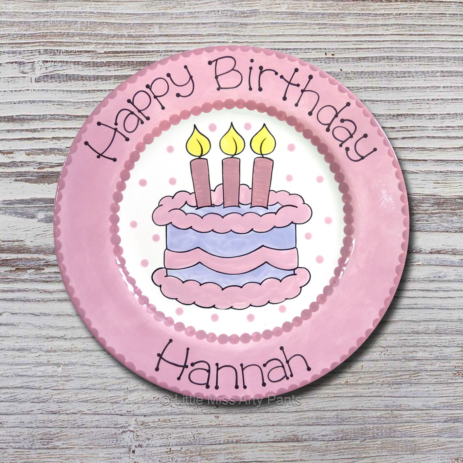 Personalized Birthday Plates Happy Birthday Plate 1st Etsy