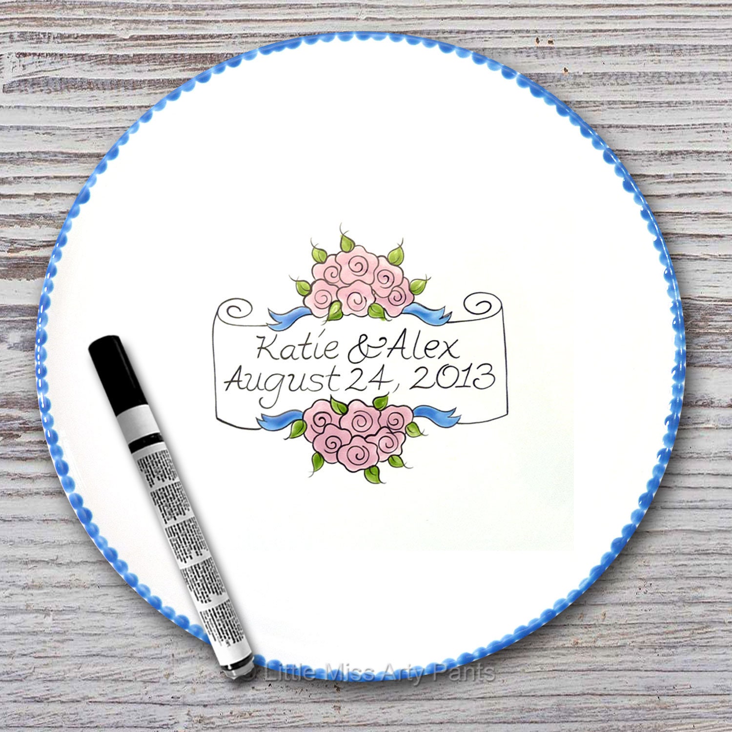 Personalized Wedding Signature Plate Guest Book Plate Etsy