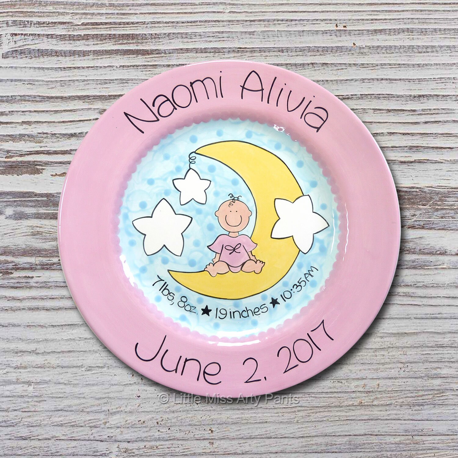 personalized baby plates