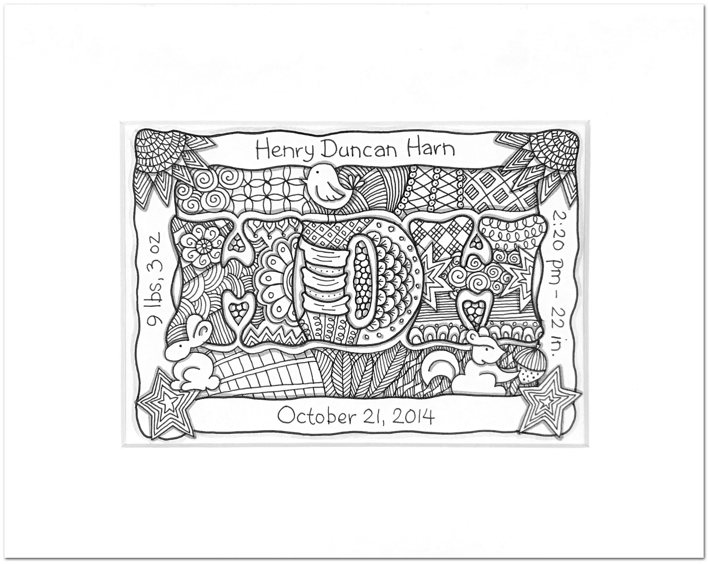 personalized baby art