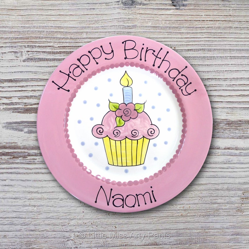 Personalized Birthday Plates Happy Birthday Plate 1st Etsy