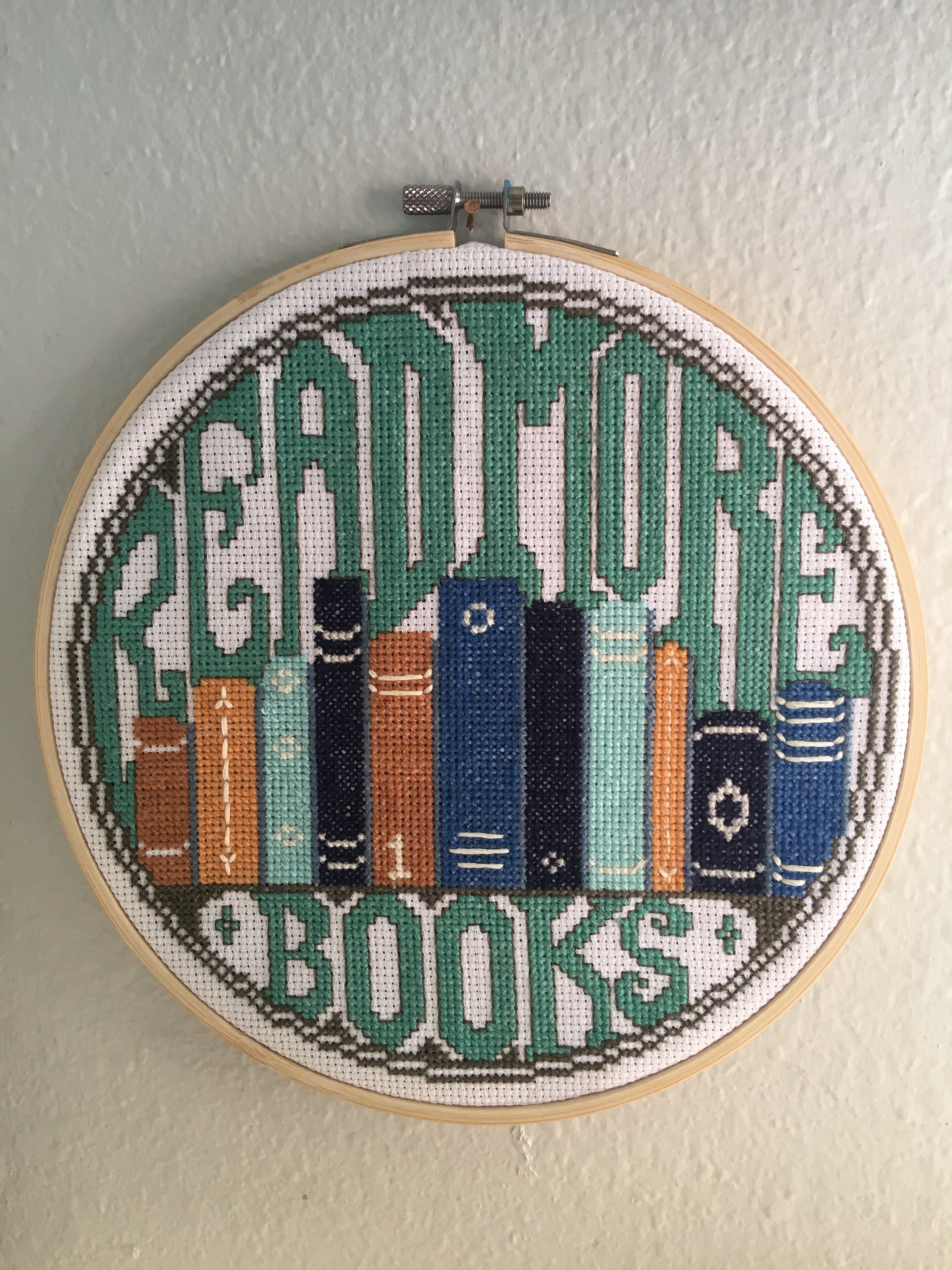 Read More Books Cross Stitch Pattern printable PDF 