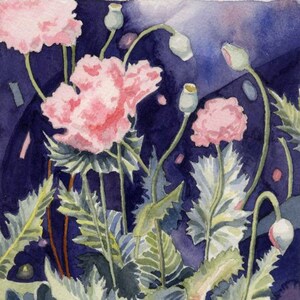 Limited-Edition Print of Watercolor Painting of a Poppy Flower