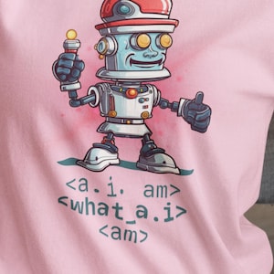 Artificial Intelligence Tech-Inspired Graphic T- shirt 100 % Cotton Sm- 3XL