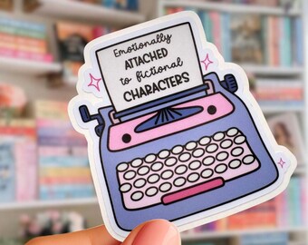 Fictional Characters Bookish Vinyl Sticker