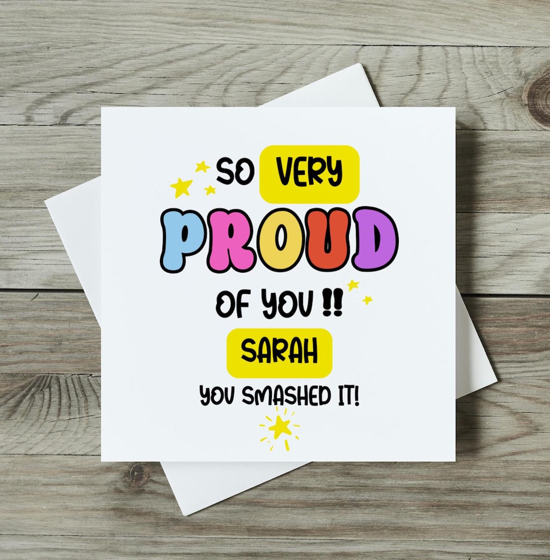 So Proud of You Card | Well Done Card | Congratulations on Your New Job ...