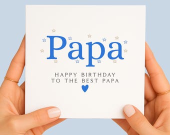 Papa Birthday Card Scottish Grandad Card