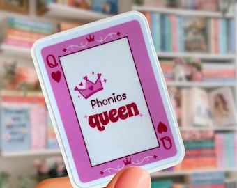 Phonics Queen Waterproof Sticker, Reading Teacher Gift, Literacy Vinyl Decal
