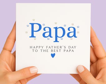 Papa Father’s Day Card, Scottish Fathers Day Card