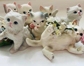 Kitten Collection Vintage Set of Seven - Cat Lover Gift