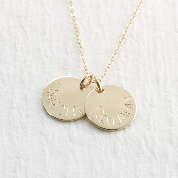 etsy child name necklace