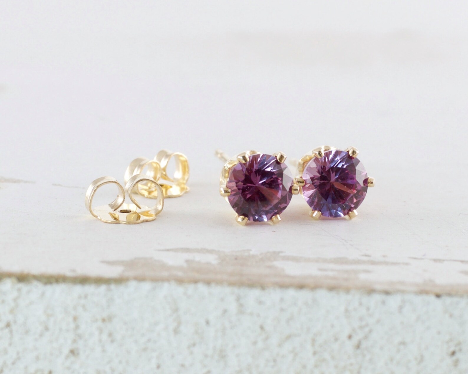 Alexandrite earrings for babies Clearance