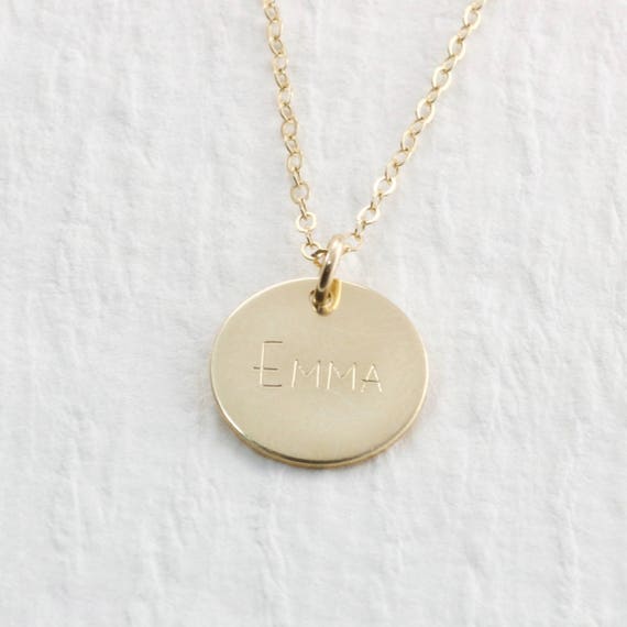 Gold Necklace Pendant Solid Name - Custom Picture Pendant Solid Gold